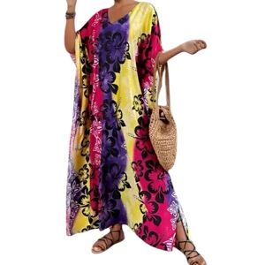 Kaftan Maxi Dress Tropical Cover Up NEW 🌺